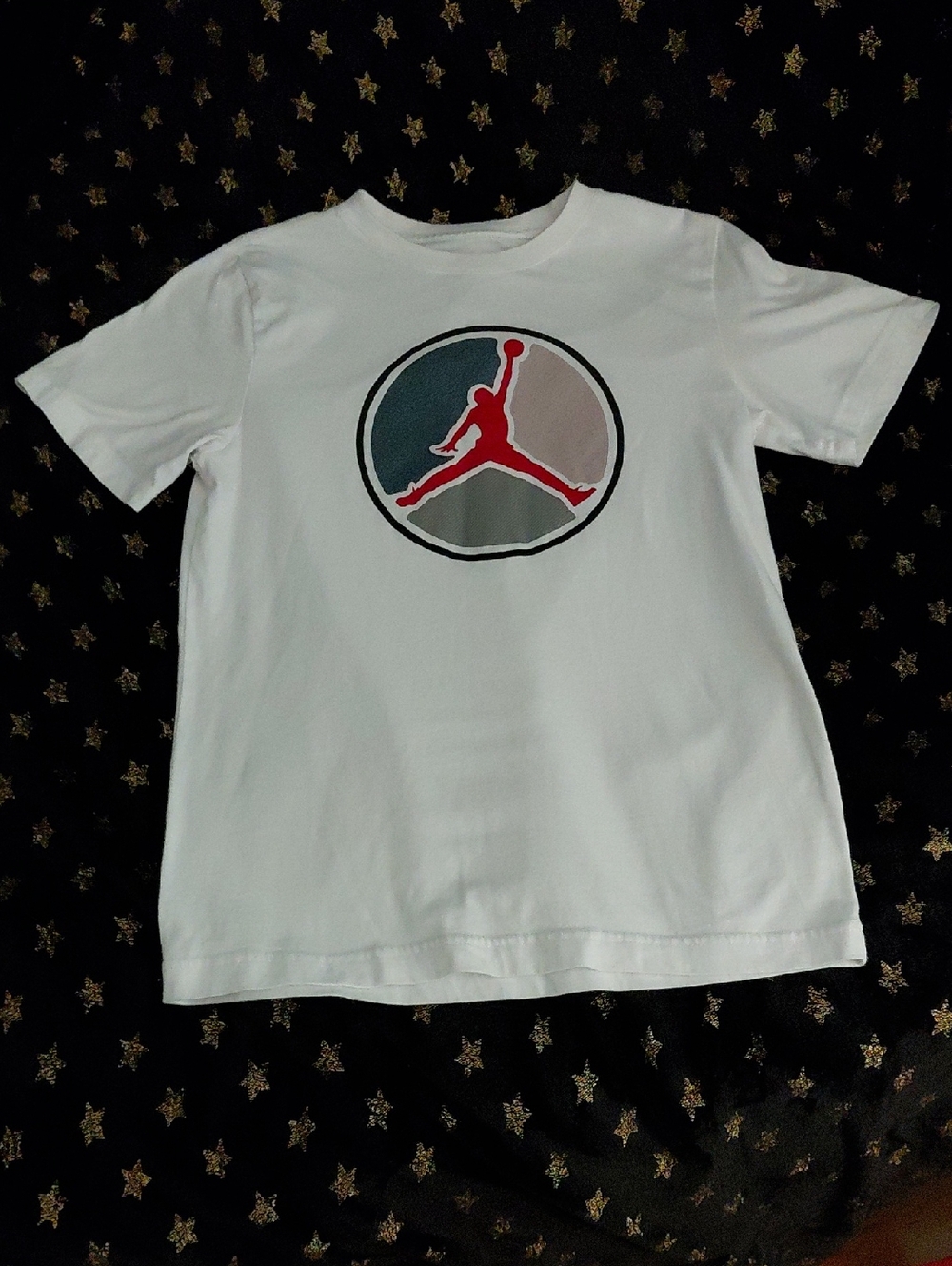 Nike Jordan Kids' White Short Sleeve Logo Tee